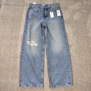 Good American Good Standard Baggy Jeans Womens 0/25 28.5" Inseam